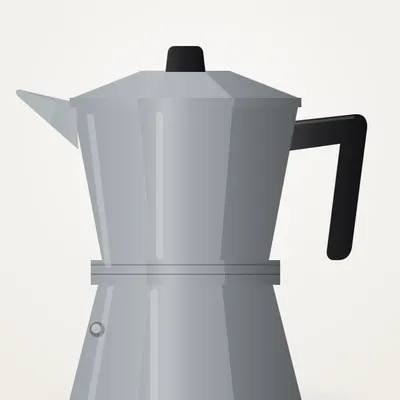 Cafetière italienne Cuisio Moka 6 tasses — détail