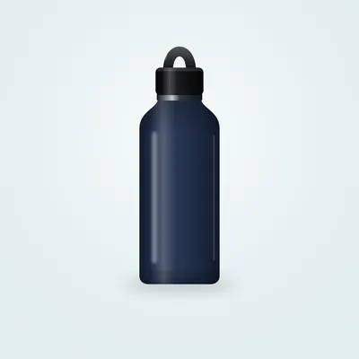 Gourde isotherme inox Atlasgo Loop 750 ml — Bleu marine