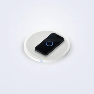 Chargeur à induction Voltix Pad 15 W — vue d'ambiance