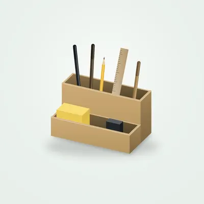 Organiseur de bureau en bambou Carto Desk — vue d'ambiance
