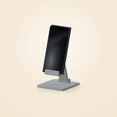 Support téléphone aluminium Kerna Lift — vue d'ambiance