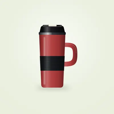 Mug isotherme Atlasgo Commute 450 ml — Rouge