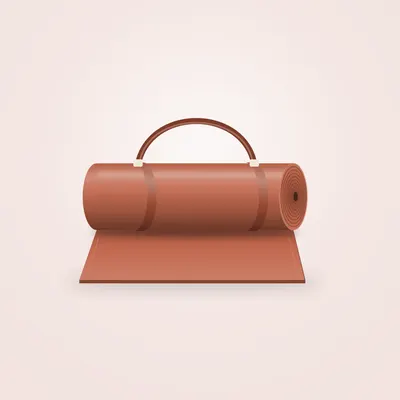 Tapis de yoga antidérapant Atlasgo Flow 6 mm — Terracotta