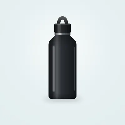 Gourde isotherme inox Atlasgo Loop 750 ml — Noir